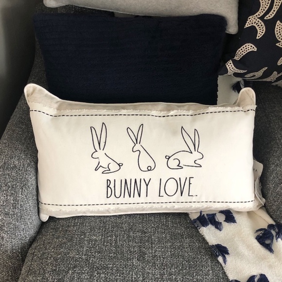 rae dunn bunny pillow